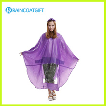 Poncho de chuva de PVC transparente para bicicleta